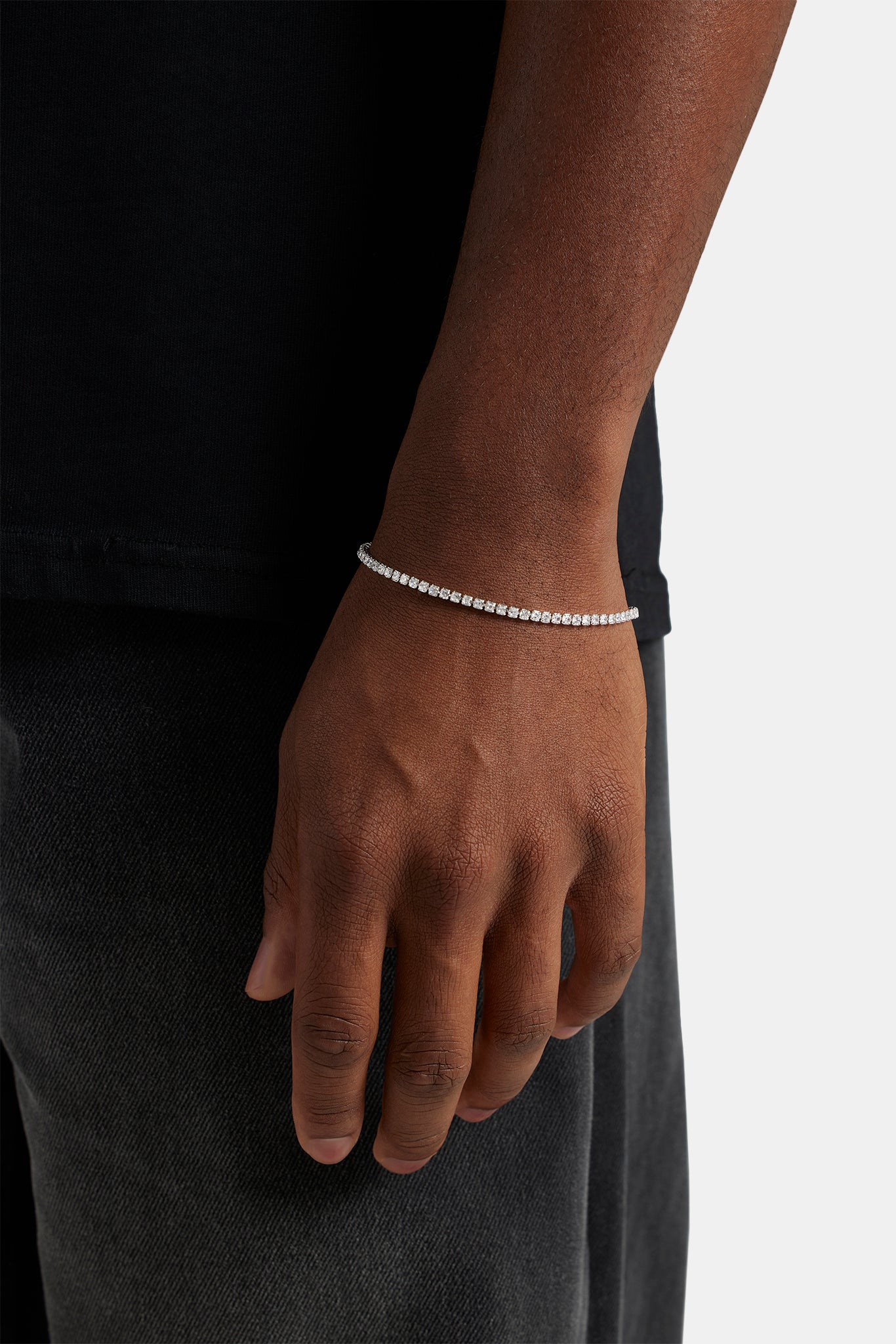 Micro Tennis Bracelet - 2.5mm - White